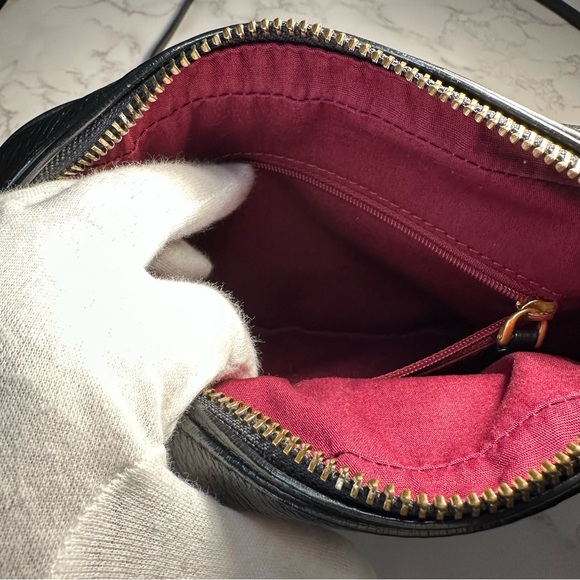 Marc Jacob’s Cross Body Leather Bag Black Preowned In Excellent Condition - Picture 10 of 12